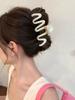 Jelly Color Wave Grab Clip Back Head Hair Grab Disc Hair Clip Shark Clip 2023 Novo Verão Hairpin Headwear
