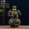 Botella de Vino Vacía de Cerámica, Doble Dragón Creativo Jugando con una Perla, Jarra para Licores, Tarro de Vino Sellado para el Hogar, Botella de Vino Decorativa