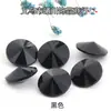 Rhinestones de Vidrio de Color Satélite con Base Puntiaguda, Rhinestones de Cristal Redondos, Rhinestones Redondos de Doble Punta, Materiales de Rhinestones para Arte de Uñas DIY, Decoración de Teléfono