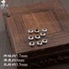 Colgante Xizang Yinfu Ping An Colgante Hoja Perla de Agujero Grande Forma de Giro Accesorios de Buena Suerte El Mejor Amigo de Pareja Material DIY
