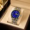 Reloj Fretilon para Hombre de Negocios Automático No Mecánico Resistente al Agua Luminoso Doble Calendario Reloj de Cuarzo Nuevo Reloj de Pulsera