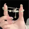 Pulsera de Abalorios "Cielo Estrellado Azul" Imitación Aguamarina, Pulsera de Diseño de Nicho para Instagram, Regalo Sencillo para el Día de la Madre
