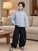 Ropa para niños, chaqueta de plumón para niños, nuevo estilo de invierno 2026, prenda superior ligera de plumón de pato blanco, ropa abrigadora para bebés y niños