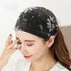 Diadema para mujer, red social, pañuelo para la cabeza para salir, Corea del Sur, verano, simple, elegante, de ala ancha, cobertura blanca para el cabello, tocado, diadema de encaje retro