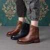 Nuevas Botas Martin Casuales Patchwork Otoño e Invierno 2026 Botas de Moda Resistentes al Desgaste Estilo Europeo y Americano Botas de Media Caña Modernas para Mujer Estilo Coreano