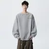 Moletom Colorido com Design de Linhas Solto para Adolescentes, Tendência para Estudantes, Nova Coleção Outono/Inverno 2026
