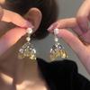 Pendientes geométricos de metal con aguja de plata para mujer, artículos de mercado nocturno, moda, nuevos pendientes redondos populares, pendientes de moda al por mayor