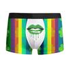 Direto da fábrica transfronteiriço Amazon folha de lábio verde San Pa cueca masculina boxer adulto cintura shorts respiráveis