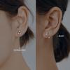 Pendientes Mobius de Plata de Ley S925 para Mujer, Pendientes Pequeños, Sencillos y Elegantes, Pendientes Nutritivos para el Cartílago de la Oreja, No Necesitan Quitarse al Dormir