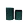 Porta-Canetas de Couro Personalizado Embalagem Cilíndrica Porta-Pincéis de Maquiagem PU Tubo de Armazenamento Embalagem de Couro com Hot Stamping