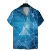 2026 Verano Nuevo Estilo de Comercio Exterior Camisa Casual de Manga Corta con Estampado 3D para Hombre Estilo Hawaiano Camisa de Cuello Cubano para Hombre