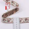 Fita jacquard floral com franjas vintage de 2,5 cm para têxteis de casa, decorações de janela, enfeites de roupa, acessórios de renda DIY feitos à mão 3726