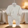26 Pelele de Mariposa para Bebé de Primavera y Otoño Algodón Sin Costuras Dibujo Animado Bordado Traje para Gatear con Velcro Ropa de Una Pieza para Bebé
