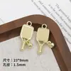 Raqueta de Tenis Estilo Deportivo Aleación Colgante Retro Hecho a Mano DIY Pulsera Collar Llavero Accesorios de Joyería Material