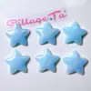 Estrella Plana de Cinco Puntas Acrílica Accesorios DIY Decoración de Zapatos Pegatinas para Vasos de Agua Pegamento Cremoso Accesorios para el Cabello Pegatinas para Cubrir Popotes Efecto Nube