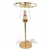 Luminária de Mesa DIY Madrepérola Luminária de Mesa Artesanal Luminária de Mesa Concha Peça de Luminária de Mesa Estrutura de Ferro Material de Cola Perfurada Pacote