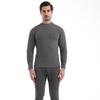 Traje de ropa interior térmica para hombre, otoño e invierno, ropa fina de color sólido, pantalones largos de otoño, camisa juvenil gruesa con forro polar, talla grande