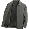 Casacos de outono e inverno, jaqueta masculina com gola alta, nova coleção de primavera, versátil para homens de meia-idade e idosos, adequada para uso business casual