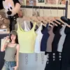 Chaleco Hueco de Mariposa Estilo Nuevo Primavera y Verano, Top de Tirantes Color Sólido Estilo Ballet Dulce y Picante para Ropa Interior y Exterior, Top Adelgazante y Versátil