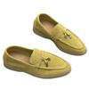 Zapatos Perezosos Retro de Cuero Genuino 2025 Otoño Nuevos Mocasines de Cuero Suave Zapatos Planos Slip-On Cómodos de Piel de Vaca