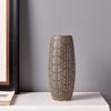 Novo Estilo Chinês Simples Moderno Preto Esculpido Cerâmica Vaso Recipiente para Flores Pode Armazenar Água Decorações Suaves para Casa Ornamentos Lua Ver