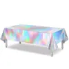Mantel de Mesa con Láser Transfronterizo, Mantel Decorativo Atmosférico, Desechable a Prueba de Aceite e Impermeable, Fiesta de Cumpleaños Festiva, Fiesta Festiva