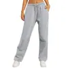 Pantalones deportivos transfronterizos para mujer, pantalones anchos holgados, pantalones casuales anchos con forro polar de otoño e invierno, cordón versátil de moda, pantalones largos, talla europea