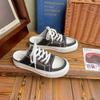 Chinelos de Lona Wuzhou Femininos Verão Uso Externo Cadarço Bico Aberto Chinelo Solado Macio Slip-on Sapatos Preguiçosos Casuais F6212