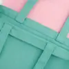 Bolsa de Lona Estilo Ins Bolsa Carteiro Bolsa de Lona Lisa DIY Pintada à Mão Colorida Sacola de Compras Colorida Bolsa de Lona de Algodão Colorida
