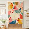 Cortina de Porta Minimalista Estilo Ins para Casa Quarto Cortina Divisória de Ambiente Cortina Bloqueadora de Cozinha Tecido Sem Furar Cortina Meia-Altura