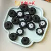 Acessórios de Fivela de Nuvem com Incrustação de Jato em Jacarandá para Pulseira DIY, Colar, Celular, Chaveiro, Pingente, Acessórios de Pingente