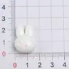 Conejo Lazo Fresas DIY Clip para el Cabello Colgante Llavero Adornos de Pegamento Cremoso Accesorios de Resina