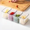 Caja de Almacenamiento para Cebolla, Jengibre y Ajo para Cocina Casera y Refrigerador, Contenedor Sellado de Grado Alimenticio, Herramienta de Preparación de Alimentos, Caja de Almacenamiento con Drenaje