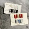 Cartão de exibição de unhas pronto para usar cartão de unha adesivo de unha cartão de cor transparente espessado estilo livro material