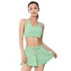 Nuevo Traje de Falda Corta Chaleco Deportivo de Tenis Fitness Yoga de Seda de Hielo de Nylon Transpirable de Secado Rápido Amigable con la Piel