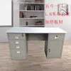 Escritorio de Hierro Moderno Simple para una Persona Combinación de Hierro Espeso Personal Escritorio de Computadora con Cajón con Cerradura