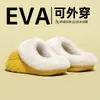 Pantuflas de Algodón Impermeables para Mujer Estilo Nuevo 2026 Otoño/Invierno para Interiores Hogar Suela Gruesa Antideslizantes Cálidas de Felpa para Hombre