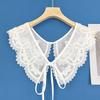 Comercio electrónico transfronterizo para bordado de hilo de algodón para niños, nueva ropa exterior a juego con falda, chal pequeño decorativo, cuello falso