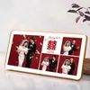 Soporte de Exhibición para Marco de Fotos de Tres Rejillas Impresión Personalizada de Fotos Fotos de Boda Retrato Familiar Foto Adorno de Cristal