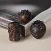 Madera de Águila Tallada Palo de Madera Gato Kt Accesorios de Fresa DIY Hecho a Mano Tejido Cadena para Teléfono Pulsera de Cuentas de Oración Budista Accesorios