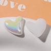 Gradiente de cor Phantom Love em forma de coração de pêssego meia pílula caso de celular brincos sapato flor patch acessórios DIY acessórios de jóias