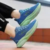 Zapatillas deportivas nuevas de verano 2024, absorción de impactos, antideslizantes, malla tejida fly, transpirables, deportivas, casuales, tendencia