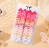 Conjunto Europeu e Americano Mais Vendido de Presilhas de Cabelo com Laço para Crianças Mini Presilha de Cabelo de Bebê Cor Pura Menina Simples Presilha Lateral 325
