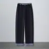 Pantalones Cigarrillo Personalizados para Mujer 2026 Nuevos de Tiro Alto Holgados con Caída Pierna Recta Patchwork Encaje Conjunto de Pantalones Versátiles Casuales