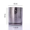 Copo de Vela Perfumada Galvanizado em Estoque, Suporte de Vela Estrelado de Vidro Dourado, Presente de Aniversário, Ornamento de Fragrância para Decoração de Casa
