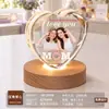 Bola de Cristal Creativa Luz de Noche de Madera Maciza Adorno de Escritorio Regalo Transfronterizo de Navidad para Madre, Niños, Amante, Festival Souvenir