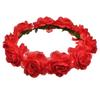 AliExpress venda quente cocar boêmio praia flor rosa faixa de cabelo coroa nupcial faixa de cabelo atacado