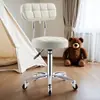 Silla giratoria elevable con ruedas silla de peluquería oficina estudio arte de uñas silla dental duradera cómoda.