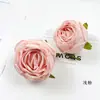 Flor Artificial com Bordas Queimadas, Cabeça de Rosa, Flor Falsa DIY com Borda Queimada, Material de Flor para Pente Vintage, Pequeno Ornamento para Cena de Casamento