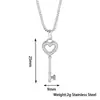 Colgante de Llave Flor de Iris en Oro de 18 Quilates con Circonita de Lujo Ligero Cadena para Clavícula Electrochapada en Oro Real de Acero Inoxidable para Uso Diario de Mujer